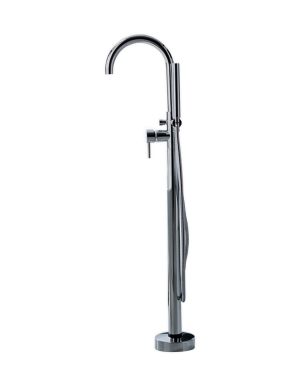 Aqua Ronda Floor Mounted Soaker Tub Faucet – Chrome