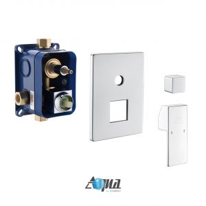 Aqua Piazza by KubeBath 3-Way Rough-In Valve W/ Cover Plate, Handle and Diverter