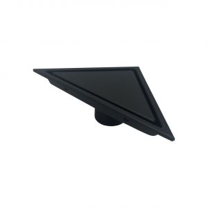 Kube 6.5" Triangle Stainless Steel Tile Grate - Matte Black