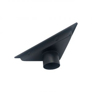 Kube 6.5" Triangle Stainless Steel Tile Grate - Matte Black