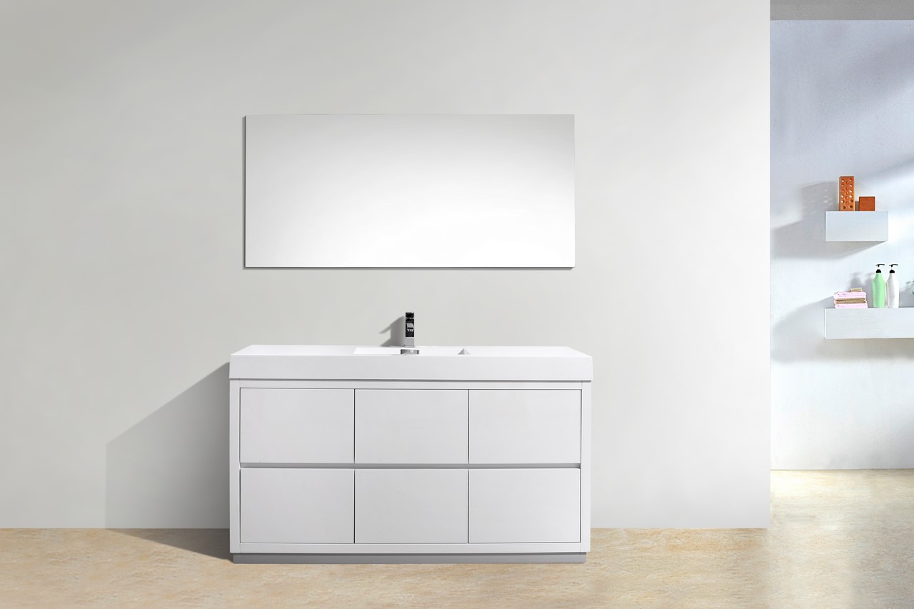 white gloss bathroom sink cabinets