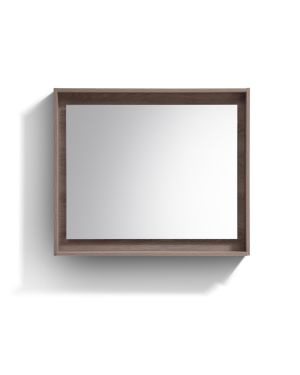 36″ Wide Mirror w/ Shelf – Butternut