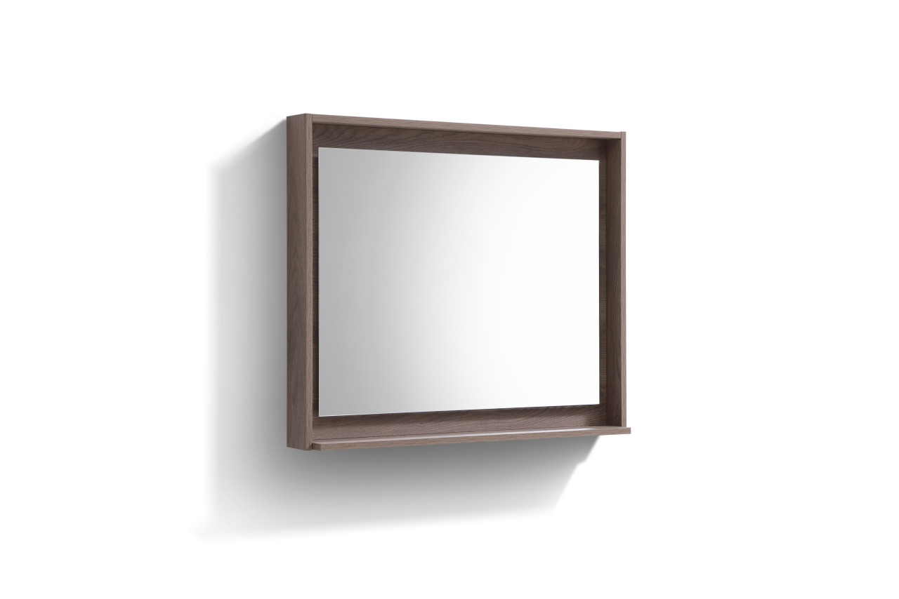 36" Wide Mirror w/ Shelf - Butternut