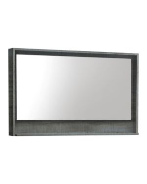 48″ Wide Mirror w/ Shelf – Ocean Gray