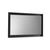 48" Wide Mirror w/ Shelf - Black