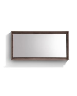 60″ Wide Mirror w/ Shelf – Butternut