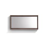 60" Wide Mirror w/ Shelf - Butternut