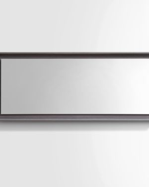 60″ Wide Mirror w/ Shelf – Gray Oak