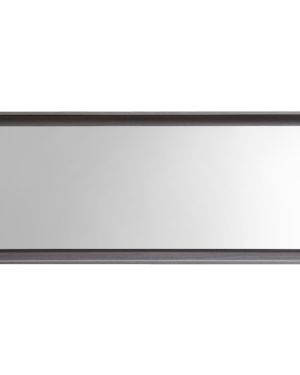 60″ Wide Mirror w/ Shelf – Gray Oak