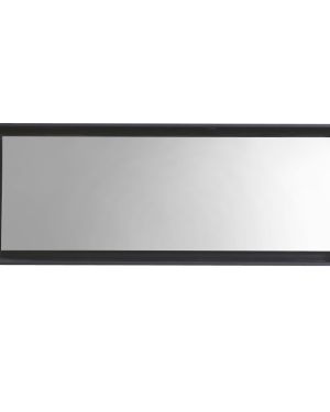 70″ Wide Mirror w/ Shelf – Black