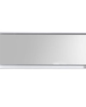 70″ Wide Mirror w/ Shelf – High Gloss White