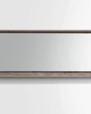 80″ Wide Mirror w/ Shelf – Nature Wood