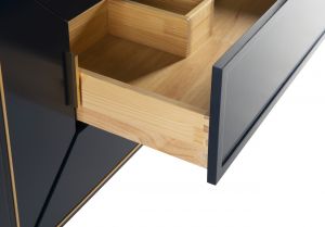 Vetro 48" Gloss Blue Vanity W/ Quartz Counter Top