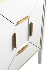 Vetro 60" Gloss White Vanity W/ Quartz Counter Top