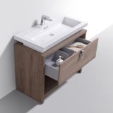 Levi 40" Butternut Modern Bathroom Vanity w/ Cubby Hole