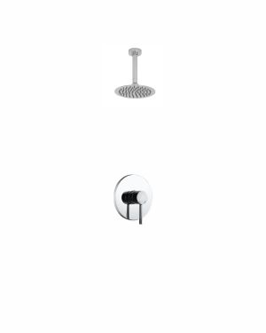 Aqua Rondo Shower Set w/ Ceiling Mount 8″ Rain Shower