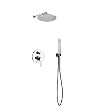 Aqua Rondo Shower Set w/ 12″ Rain Shower and Handheld