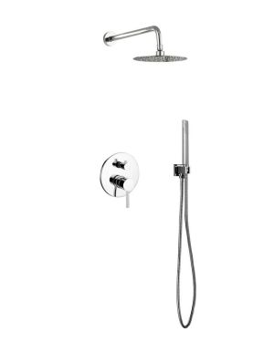 Aqua Rondo Shower Set w/ 8″ Rain Shower and Handheld