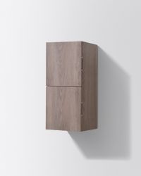 Bathroom Butternut Linen Side Cabinet w/ 2 Storage Areas