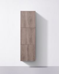 Bathroom Butternut Linen Side Cabinet w/ 3 Storage Areas